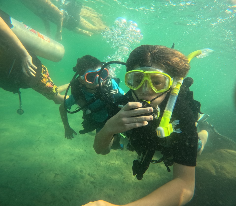 scuba diving for beginner kids